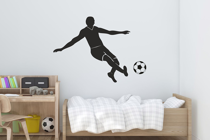 Nálepky na stenu Futbalový hráč Nálepky na stenu Futbalový hráč